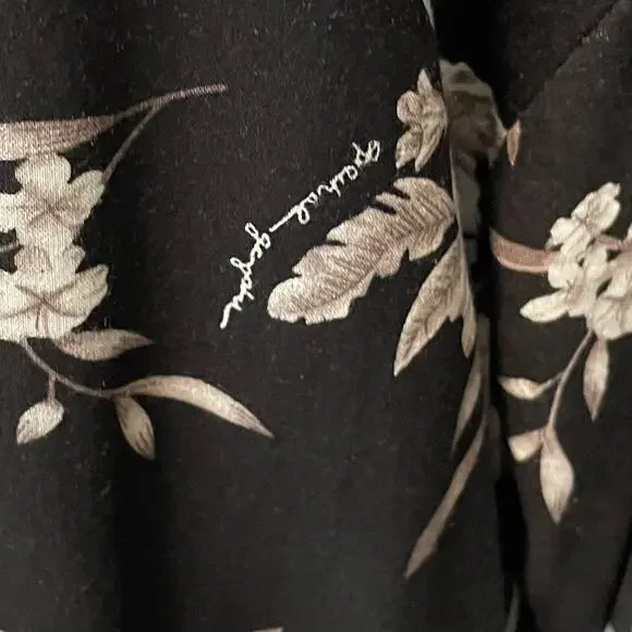 Spiritual Gangster Maya Floral Tie Front Kimono Cover-Up Sz One Size Versatile - Picture 8 of 14